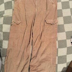 American Eagle Tan Ribbed Cargo Pants